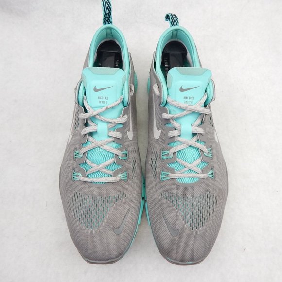 Nike Womens Free 5.0 Tr Fit 4 629496-200 Gray Mint Running Shoes Lace Up Size 8. - Picture 3 of 11